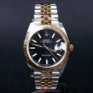 Rolex Datejust – Two-Tone Black Dial & Fluted Bezel